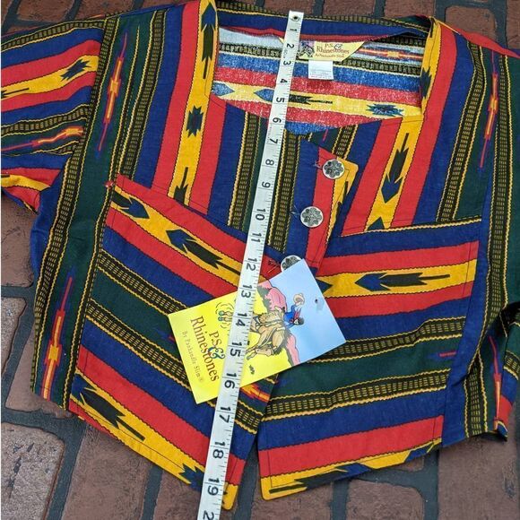 ‎P.S. Rhinestones Panhandle Slim XS Top Vintage - Picture 6 of 7